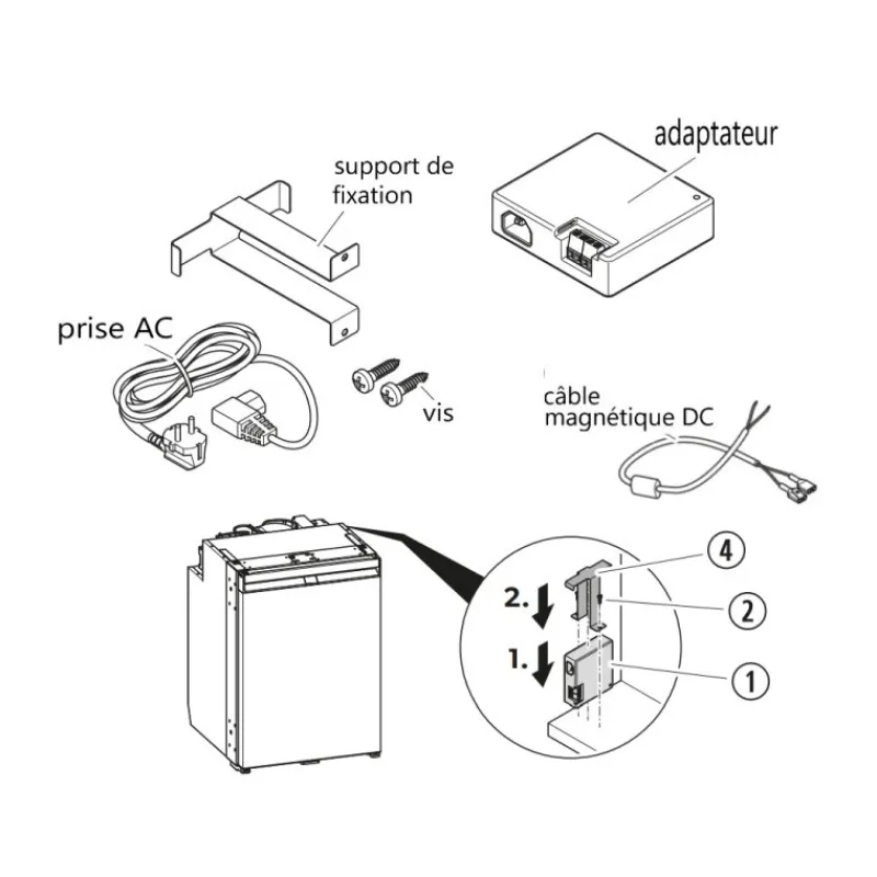 Outlet DPS-R 135 Réfrigérateur·Accessoire Réfrigérateur|Production Électrique·Convertisseur Dc-Ac