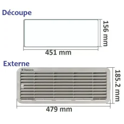 Grille ABSFRD-VG-100 | LS100 | Blanche*Dometic Discount