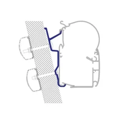 Clearance Kit PW Ducato H3 1 étrier Store·Adapteur De Store Van Et Fourgon