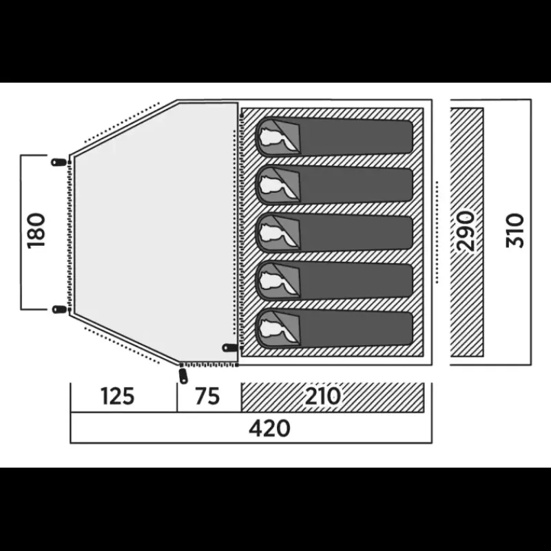 Best Kinn 5 Toile De Tente À Armature·Tente 5 Personnes