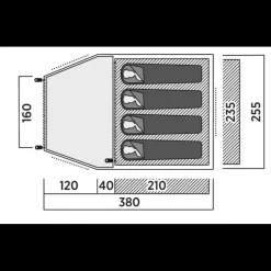 Best Kinn 4 Toile De Tente À Armature·Tente 4 Personnes