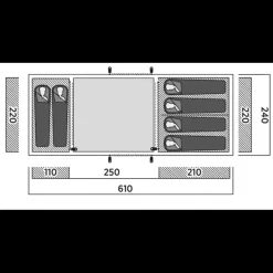 New Leka Twin 6 Toile De Tente À Armature·Tente 6 Personnes