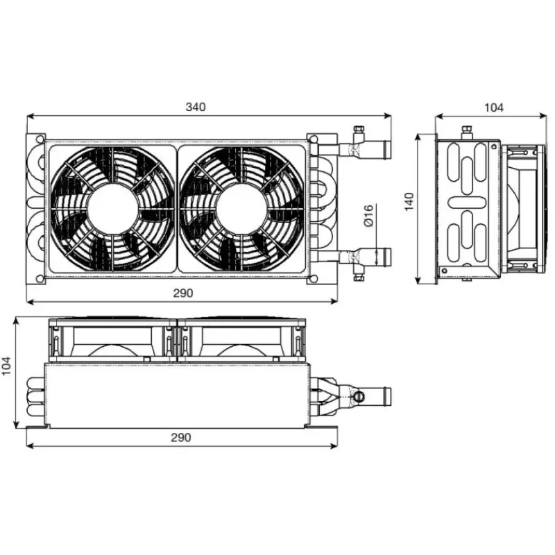 Outlet Helios 4000 STD Chauffage·Aérotherme & Radiateur À Eau
