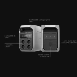 Delta 3 | 1024 Wh Electricité & Éclairage·Batterie Nomade & Groupe Électrogène Solaire|Batterie·Batterie Nomade Et Station D'Énergie