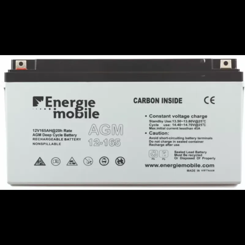 Sale EM Batterie AGM plomb carbone 165 Ah Batterie·Batterie Agm|Batteries·Batterie Agm