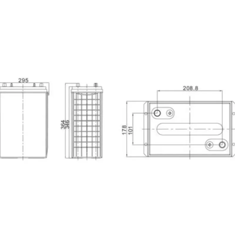 EM Batterie AGM plomb carbone 6V 370Ah*Energie Mobile Online