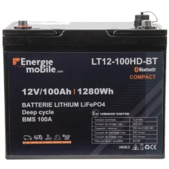 EM Batterie Lithium LT 12-100 Ah HD-BT - 1280 Wh*Energie Mobile Online