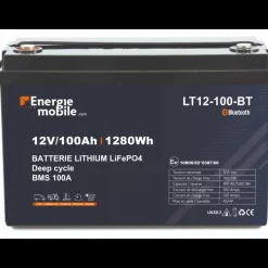 EM Batterie Lithium LT 12-100 BT 12 V | 1280 Wh*Energie Mobile Best