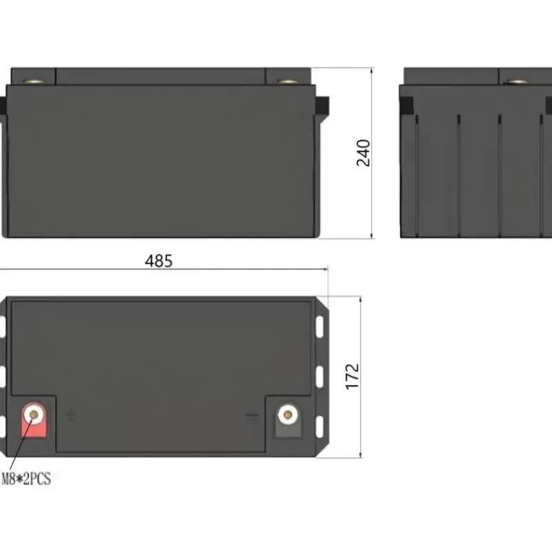 EM Batterie Lithium LTPRO12-200 Ah HD-BT - 2560 Wh*Energie Mobile New