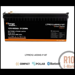 EM Batterie Lithium LTPRO12-400 Ah HD-P-BT 5120 Wh*Energie Mobile Online