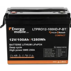 New EM Batterie Lithium LTPRO12-100 Ah HD-P-BT - 1280 Wh Batterie·Batterie Lithium|Batteries·Batterie Lithium