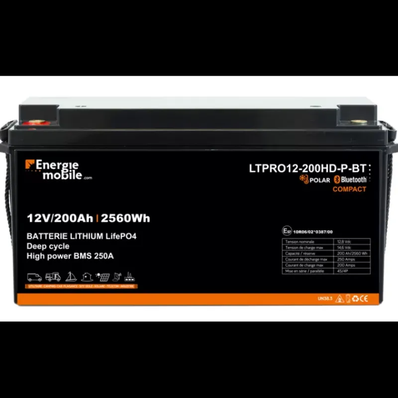 Sale EM Batterie Lithium LTPRO12-200HD-P-BT- 2560 Wh Batterie·Batterie Lithium|Batteries·Batterie Lithium