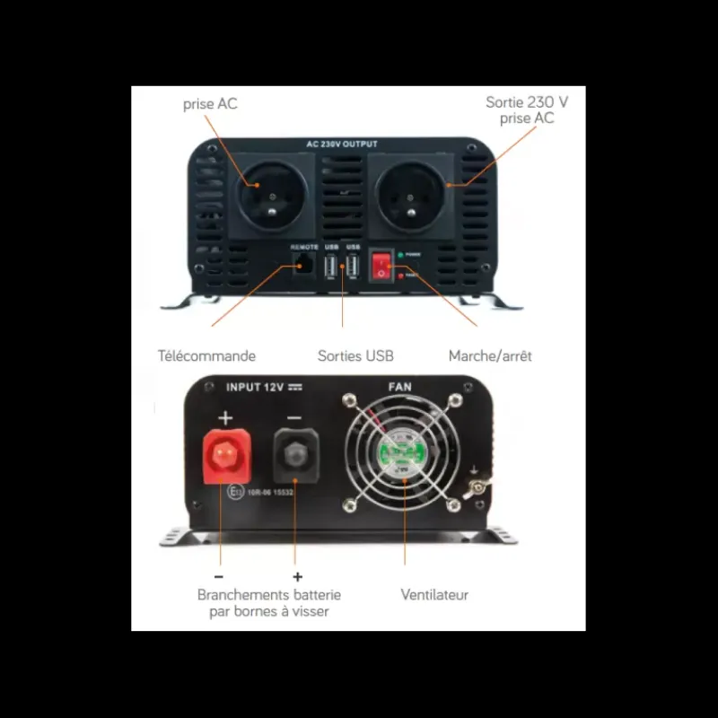 New EM Convertisseur sinusoïdal DC-AC | PSW-V2 1600 Va Production Électrique·Convertisseur Dc-Ac|Production Électrique·Convertisseur Dc-Ac