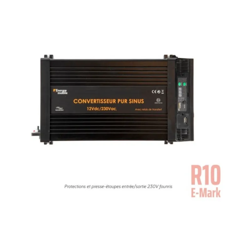 EM Convertisseur sinusoïdal DC-AC | PS RT | 12 V | 4000 W*Energie Mobile Outlet