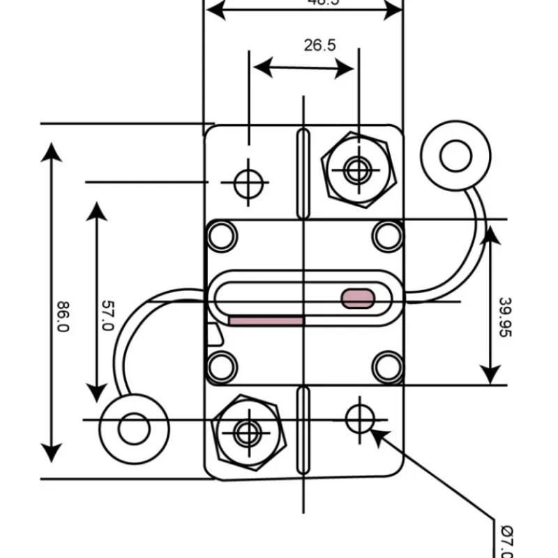 Best EM Disjoncteur 50 à 200A Saillie Distribution & Protection·Fusible, Relais Et Disjoncteur Dc|Distribution & Protection·Disjoncteur Et Fusible Dc