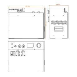 EM Générateur lithium 230V POWERBOX | 3000 W / 120 Ah*Energie Mobile Hot