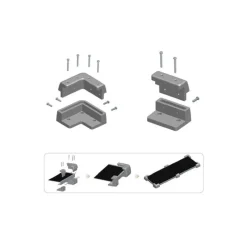 Hot EM Kit cornières KC | Fixation panneau solaire Solaire·Accessoire Panneau Solaire|Energie Solaire·Equipement Solaire