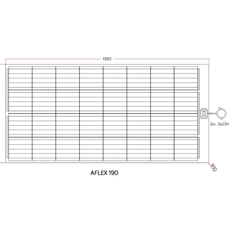 EM Kit solaire A-flex 190 W Noir / MPPT*Energie Mobile Discount