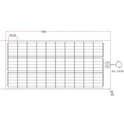 Outlet EM Kit solaire CC A-Flex 135 W MPPT Solaire·Kit Panneau Solaire Flexible|Energie Solaire·Kit Panneau Solaire Souple