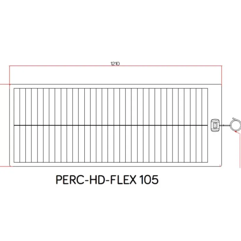 Hot EM Kit solaire PERC HD Flex 105 W / MPPT Solaire·Kit Panneau Solaire Flexible|Energie Solaire·Kit Panneau Solaire Souple