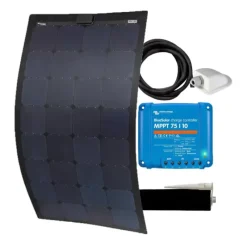 EM Kit solaire X-flex ETFE noir 110 W - VICTRON Bluesolar MPPT 75/10*Energie Mobile - Victron Energy Best