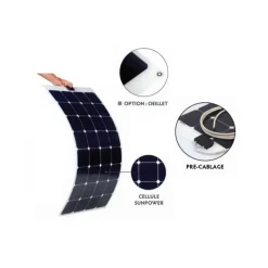 EM Kit solaire X-flex ETFE noir 140 W - VICTRON Bluesolar MPPT 75/10 Solaire·Kit Panneau Solaire Flexible|Energie Solaire·Kit Panneau Solaire Souple