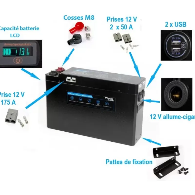 Clearance EM LTPRO12-200X Batterie·Batterie Lithium|Batteries·Batterie Lithium