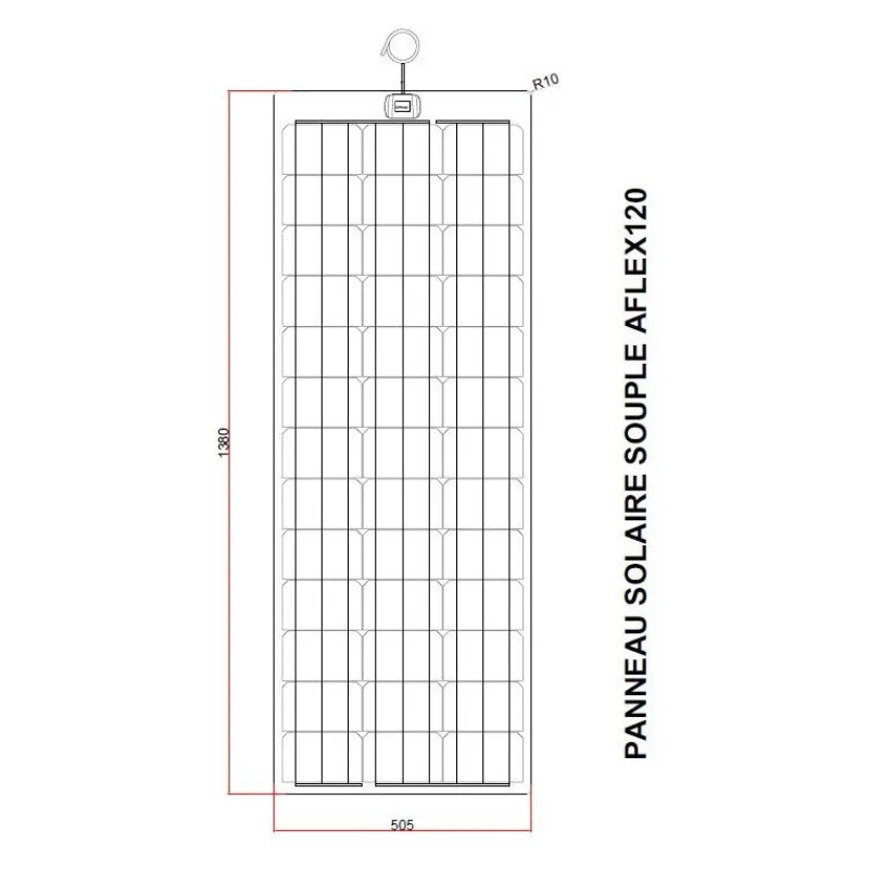 Clearance EM Panneau solaire A-FLEX 120 W Solaire·Panneau Solaire Souple|Energie Solaire·Panneau Solaire Souple