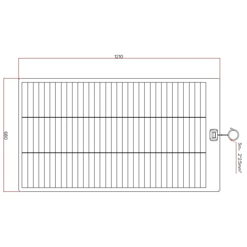 New EM Panneau solaire PERC HD FLEX 155 Solaire·Panneau Solaire Souple|Energie Solaire·Panneau Solaire Souple