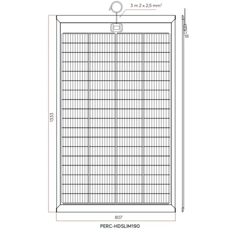 Discount EM Panneau solaire PERC-HD slim 190 Solaire·Panneau Solaire Rigide|Energie Solaire·Panneau Solaire