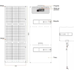 EM Panneau solaire pliable BFX-157*Energie Mobile Clearance