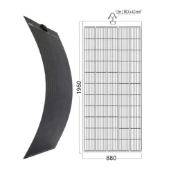 EM Panneau solaire souple PERC 350 W Noir*Energie Mobile Best