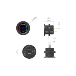 Sale EM Voltmètre Pro + USB Distribution & Protection·Contrôleur De Batterie & Indicateur De Charge|Distribution & Protection·Tableau Électrique