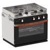 Outlet Cuisinière Allure 3 feux | four inox avec grill Cuisson Intérieure, Réchaud Et Réchaud-Four·Réchaud Four Gaz Et Cuisinière