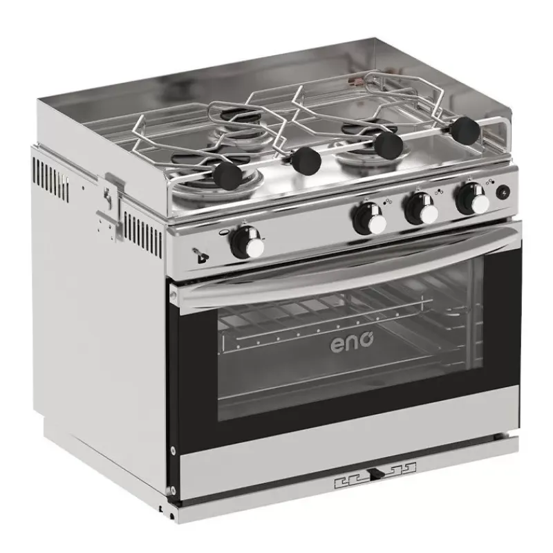 Hot Grand large 3 feux | four inox | avec grill Cuisson Intérieure, Réchaud Et Réchaud-Four·Réchaud Four Gaz Et Cuisinière