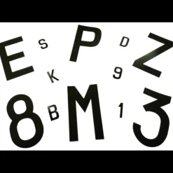 Lettre adhésive 120 mm | noire*Euromarine Hot