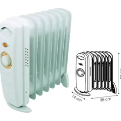 Radiateur à bain d'huile 500W*Euromarine Sale