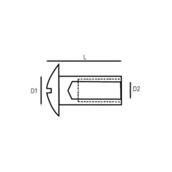Vis canon ø 6 mm inox tête fendue*Euromarine Discount