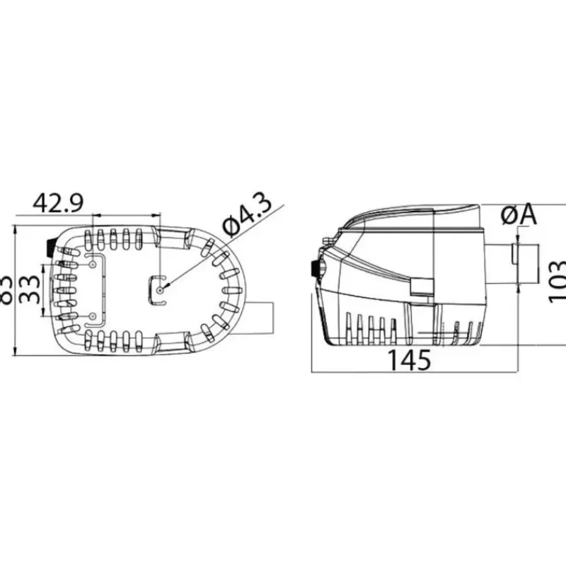Hot EUROPUMP II Pompe de cale G1100 24V Pompe De Cale Et Moyen D'Asséchement·Pompe De Cale Électrique
