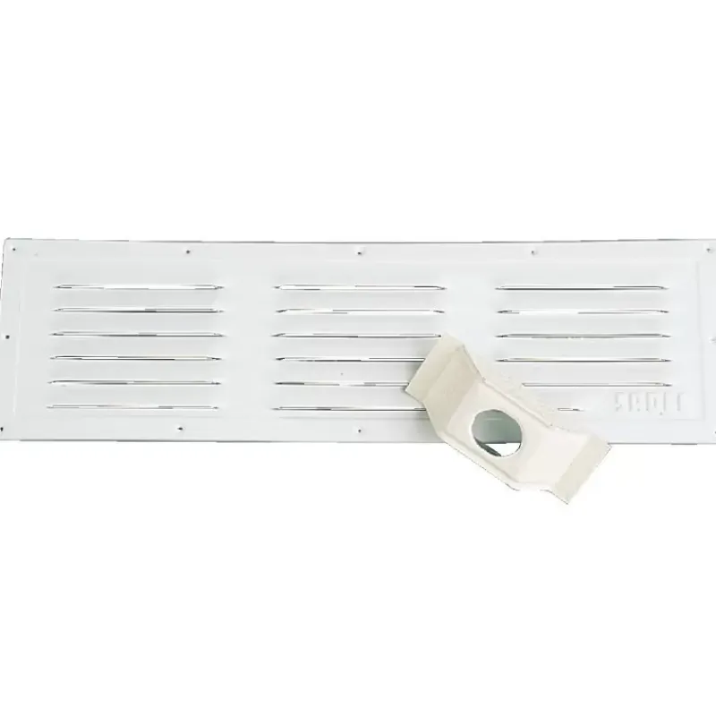 Outlet Grille alu laqué blanc 495 x 143 mm Grille & Aération·Grille D'Aération