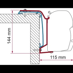 Adaptateur F45 | Rapido Série 6 après 2024*Fiamma Discount