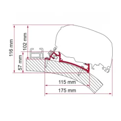 Online Adaptateur F80 S 550 pour Carthago Chic Store·Adaptateur De Store Camping-Car