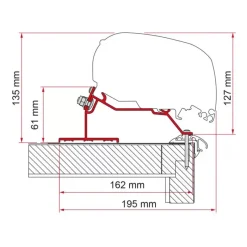 Adaptateur F80 S Caravan Roof*Fiamma Sale
