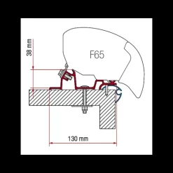 Adapter Caravan Standard F65L F80 Store·Adaptateur De Store Camping-Car