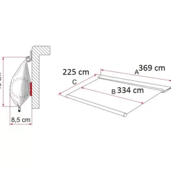 Best Caravanstore 360 XL Store·Store Pour Caravane