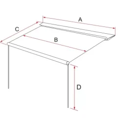 Clearance CaravanStore XL 500 Store·Store Pour Caravane
