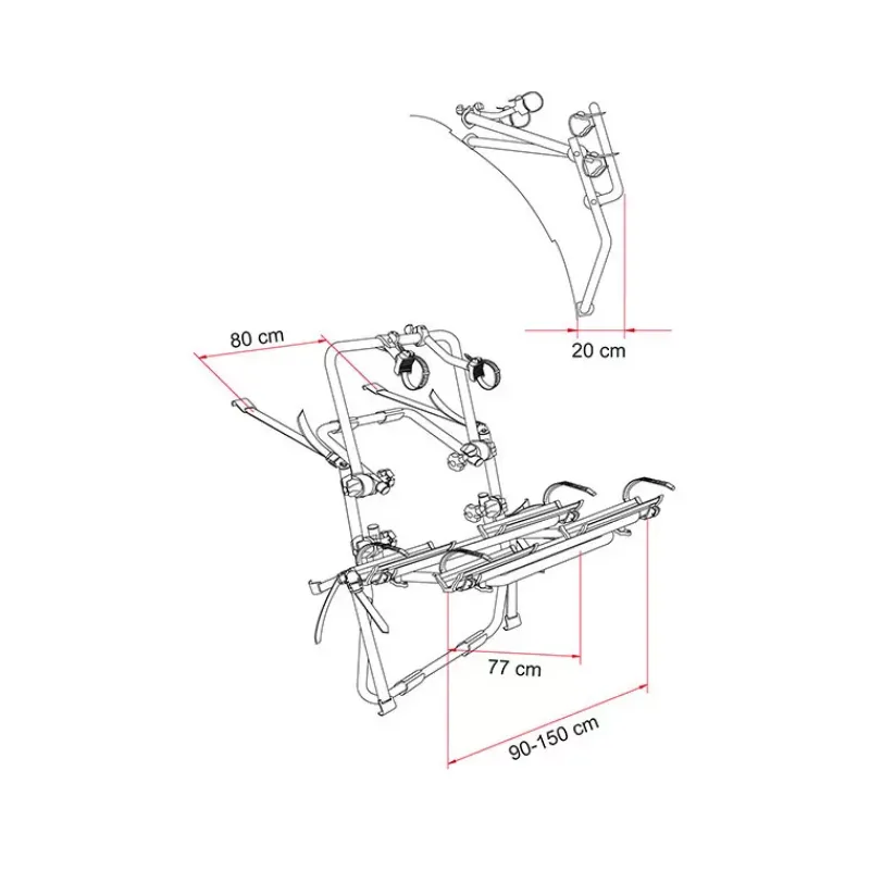 Outlet Carry-Bike Backpack Porte Vélos·Porte-Vélo Fourgon Aménagé