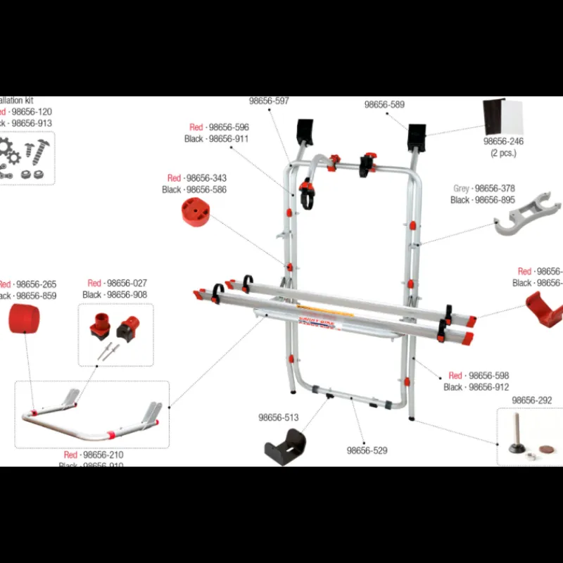 Carry-Bike Op Vivaro / R trafic 2-3 HAYON | Pièces détachées*Fiamma Best