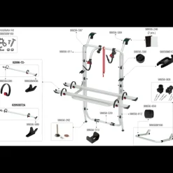Carry-Bike Op Vivaro / R trafic 2-3 HAYON | Pièces détachées*Fiamma Best