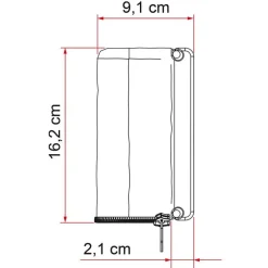 Outlet Compass 260 Store·Store Pour Camping-Car & Fourgon